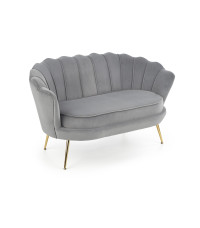 AMORINITO XL fotel wypoczynkowy popielaty / złoty