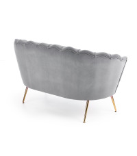 AMORINITO XL fotel wypoczynkowy popielaty / złoty