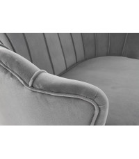 AMORINITO XL fotel wypoczynkowy popielaty / złoty