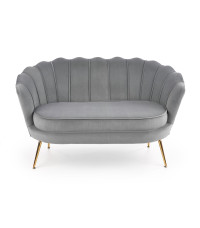 AMORINITO XL fotel wypoczynkowy popielaty / złoty