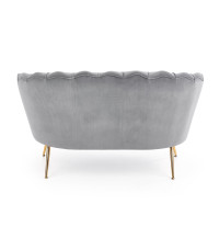 AMORINITO XL fotel wypoczynkowy popielaty / złoty