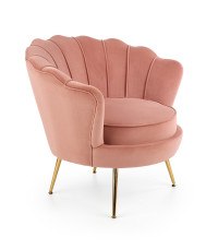 AMORINITO fotel wypoczynkowy jasny różowy / złoty