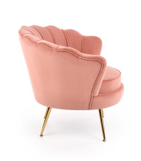 AMORINITO fotel wypoczynkowy jasny różowy / złoty