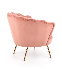 AMORINITO fotel wypoczynkowy jasny różowy / złoty