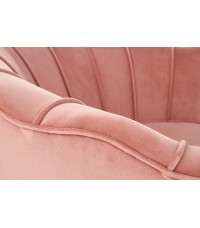 AMORINITO fotel wypoczynkowy jasny różowy / złoty