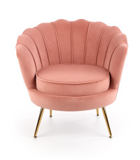 AMORINITO fotel wypoczynkowy jasny różowy / złoty