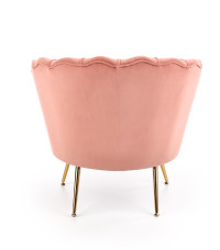 AMORINITO fotel wypoczynkowy jasny różowy / złoty
