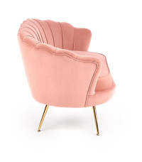 AMORINITO fotel wypoczynkowy jasny różowy / złoty
