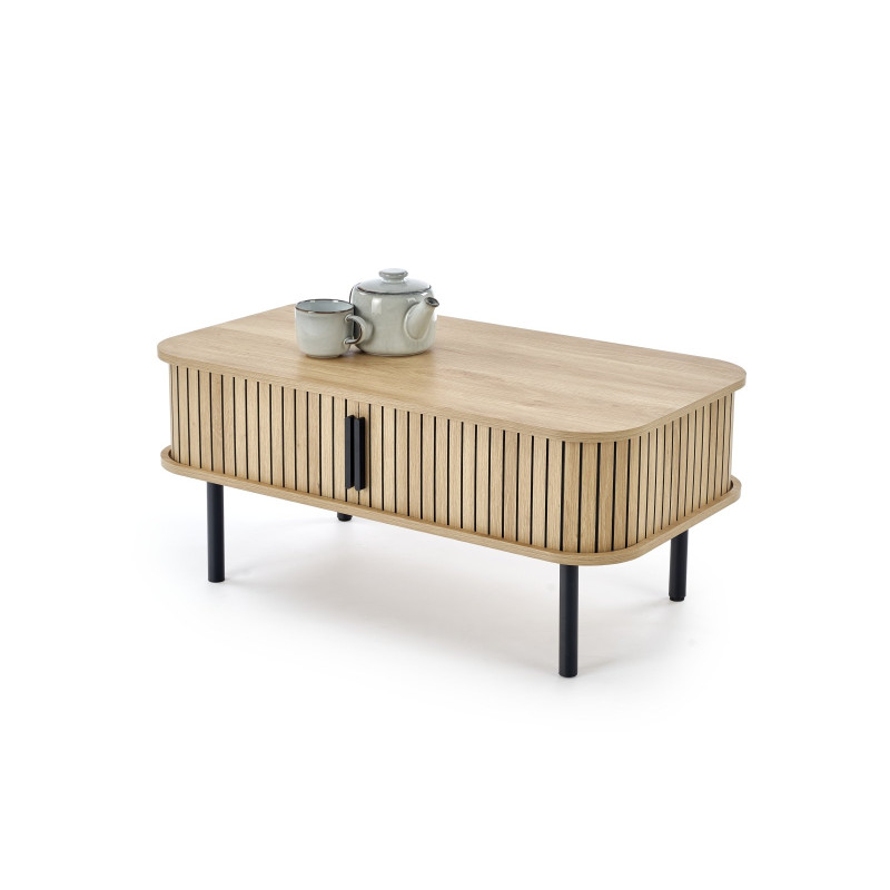 ANGELINA  ława, naturalny / czarny (1p1szt)