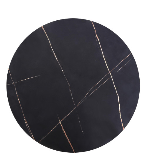 ANTICA ława blat - czarny marmur, stelaż - czarny (2p1szt)