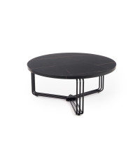 ANTICA ława blat - czarny marmur, stelaż - czarny (2p1szt)