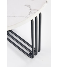 ANTICA M ława blat - biały marmur, stelaż - czarny (2p1szt)