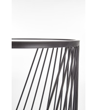 ANTILLA zestaw 2 ław czarny / dymiony (1p1szt)