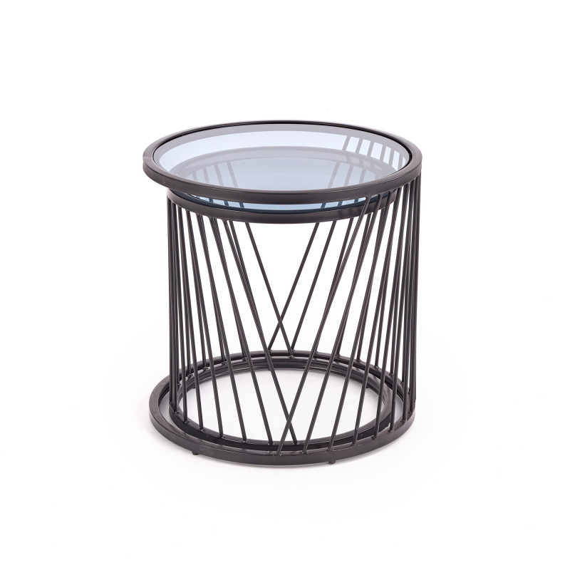 ANTILLA zestaw 2 ław czarny / dymiony (1p1szt)