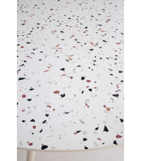 ARAMIS stół, blat - lastryko, nogi - biały (2p1szt)