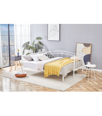 ARIZA łóżko z wysuwanym dodatkowym materacem, biały (1p1szt)