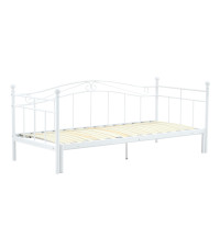 ARIZA łóżko z wysuwanym dodatkowym materacem, biały (1p1szt)