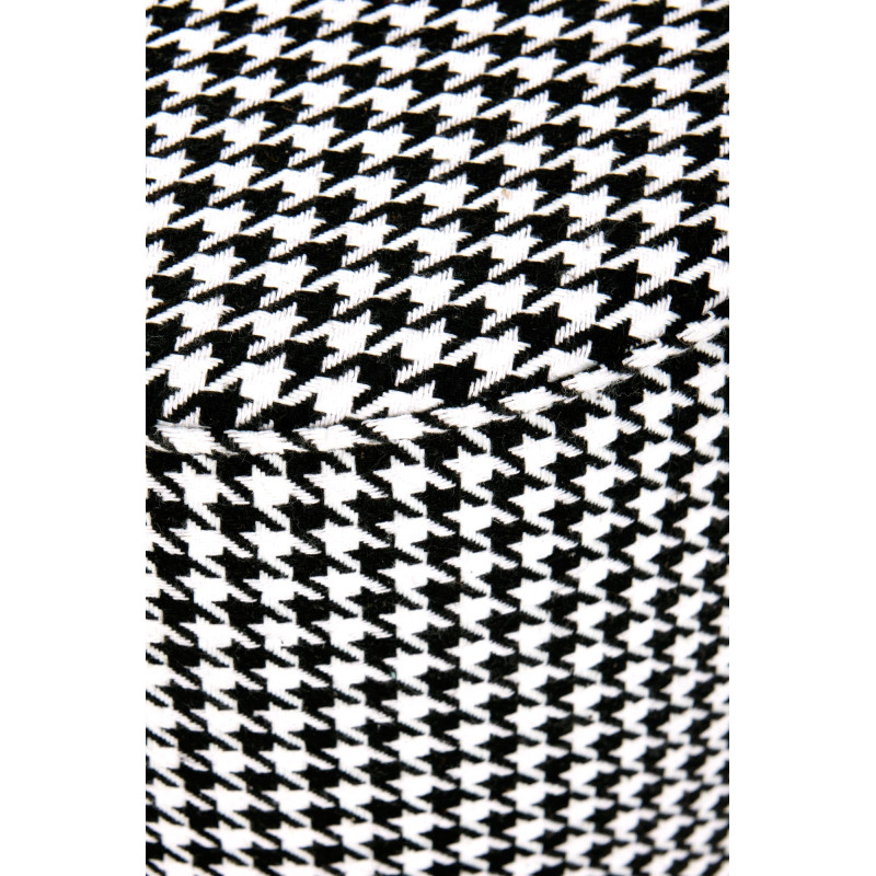 ARUNA pufa czarny/biały/złoty (1p1szt)