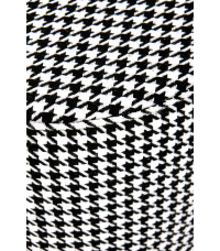 ARUNA pufa czarny/biały/złoty (1p1szt)