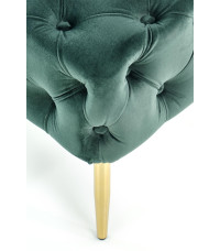 ATHENA ławka ciemny zielony / złoty (1p1szt)