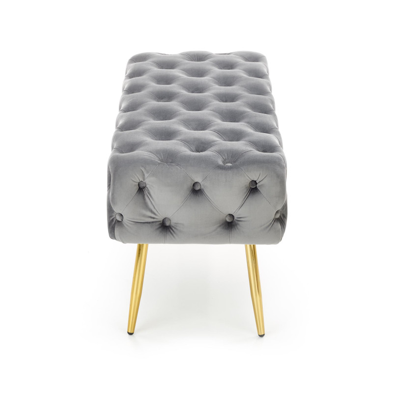 ATHENA ławka popielaty / złoty (1p1szt)