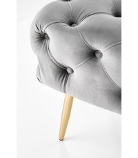 ATHENA ławka popielaty / złoty (1p1szt)