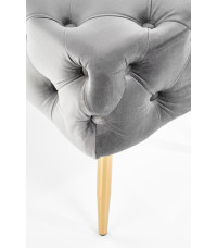 ATHENA ławka popielaty / złoty (1p1szt)