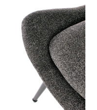 ATLANTIS fotel wypoczynkowy antracytowy / czarny