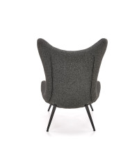 ATLANTIS fotel wypoczynkowy antracytowy / czarny