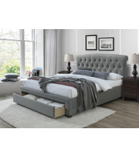 AVANTI łóżko 160 cm z szufladami popiel (3p1szt)