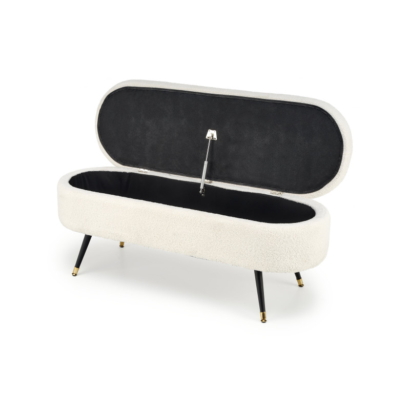 AVEIRO ławka z funkcją pojemnika, kremowy (1p1szt)