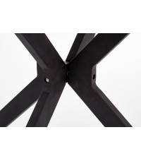 AVELAR blat - czarny / biały, stelaż - czarny (2p1szt)