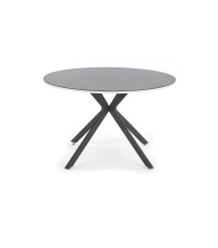 AVELAR blat - czarny / biały, stelaż - czarny (2p1szt)