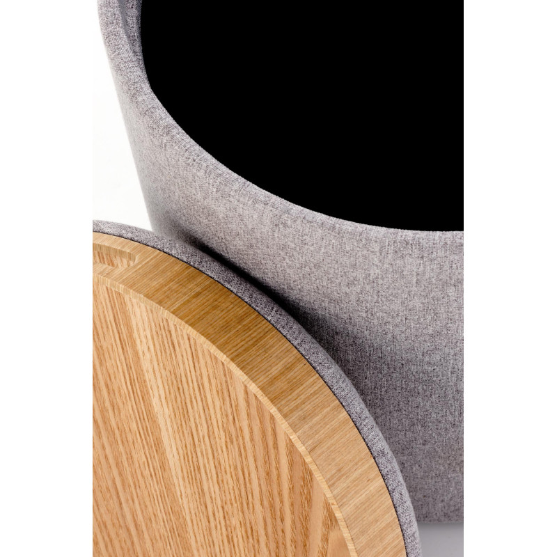 AVIKO zestaw 2 puf, jasny popiel (1p1szt)