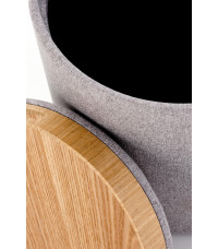 AVIKO zestaw 2 puf, jasny popiel (1p1szt)