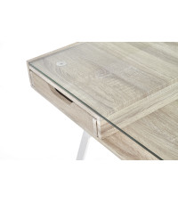 B33 biurko dąb sonoma-biały (1p1szt)