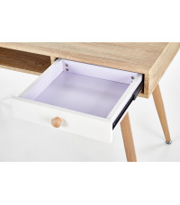 B34 biurko dąb sonoma-biały (2p1szt)