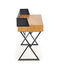 B43 biurko dąb złoty / czarny (1p1szt)