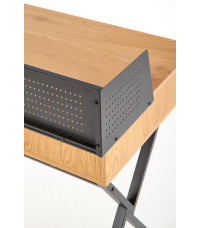 B43 biurko dąb złoty / czarny (1p1szt)