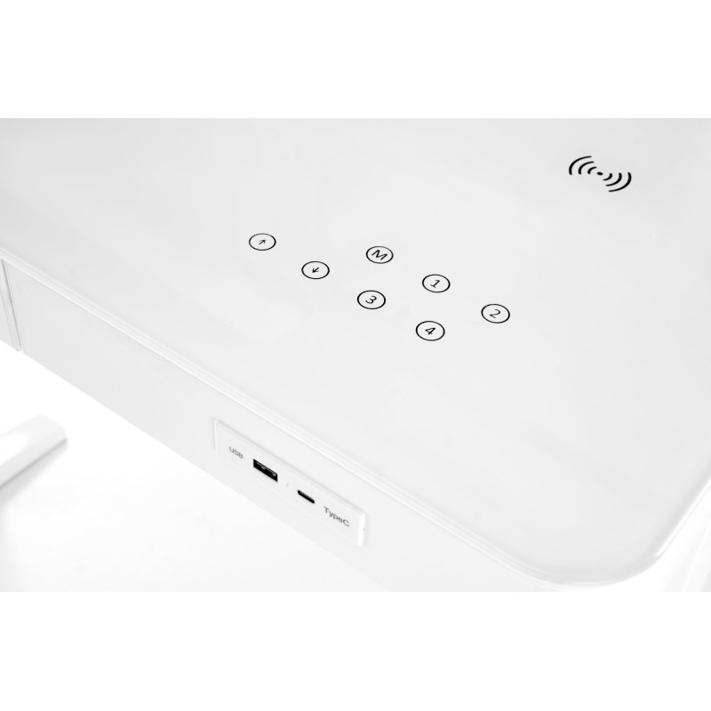 B52  biurko biurko z funkcją regulacji wysokości, biały (2p1szt)