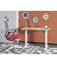 B53 biurko biurko z funkcją regulacji wysokości, dąb artisan / biały (2p1szt)