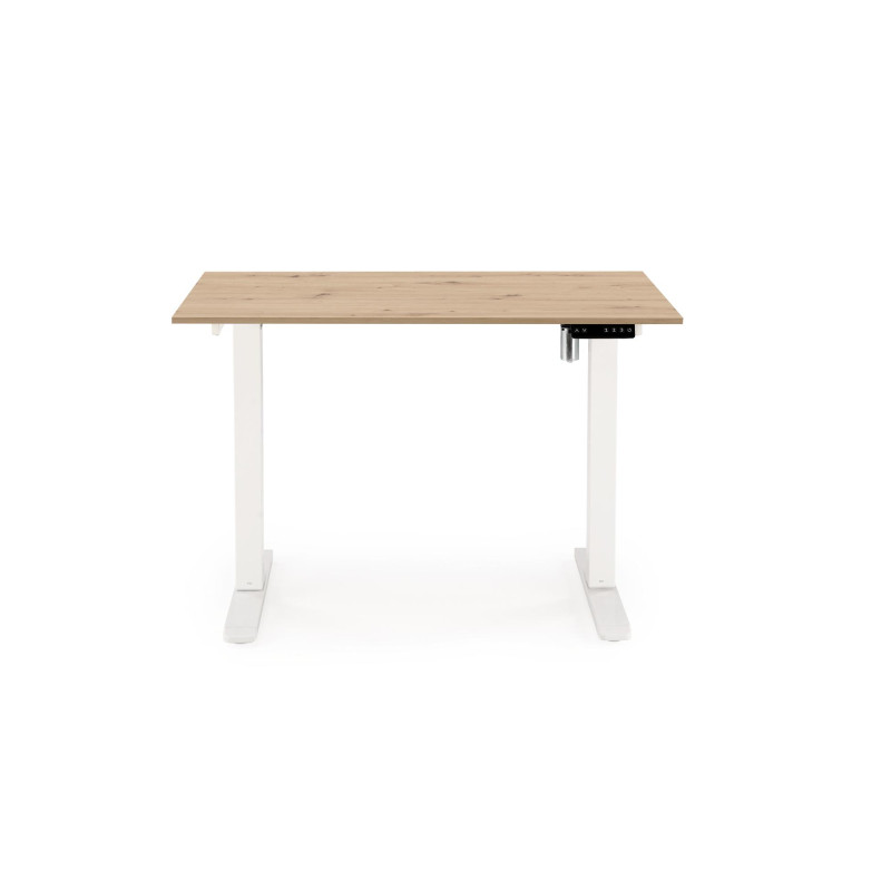 B53 biurko biurko z funkcją regulacji wysokości, dąb artisan / biały (2p1szt)