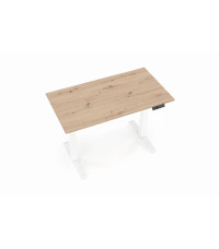 B53 biurko biurko z funkcją regulacji wysokości, dąb artisan / biały (2p1szt)