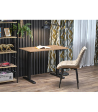 B53 biurko biurko z funkcją regulacji wysokości, dąb artisan / czarny (2p1szt)