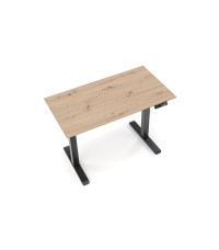 B53 biurko biurko z funkcją regulacji wysokości, dąb artisan / czarny (2p1szt)