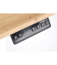 B53 biurko biurko z funkcją regulacji wysokości, dąb artisan / czarny (2p1szt)