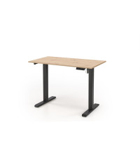 B53 biurko biurko z funkcją regulacji wysokości, dąb artisan / czarny (2p1szt)
