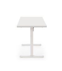 B54 biurko z funkcją regulacji wysokości, blat - biały, stelaż - biały (2p1szt)