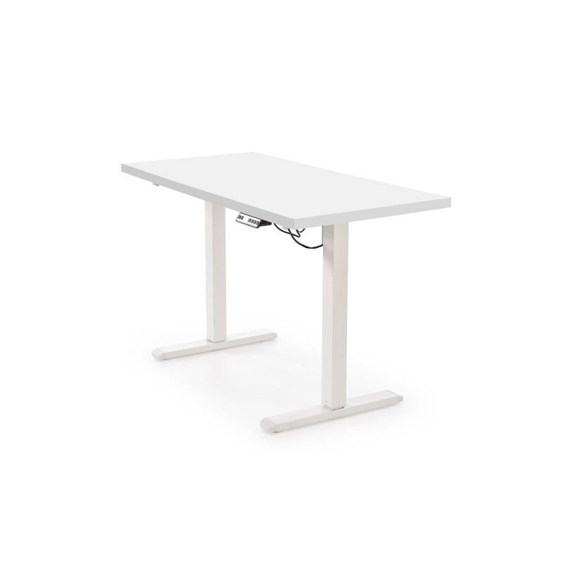 B54 biurko z funkcją regulacji wysokości, blat - biały, stelaż - biały (2p1szt)