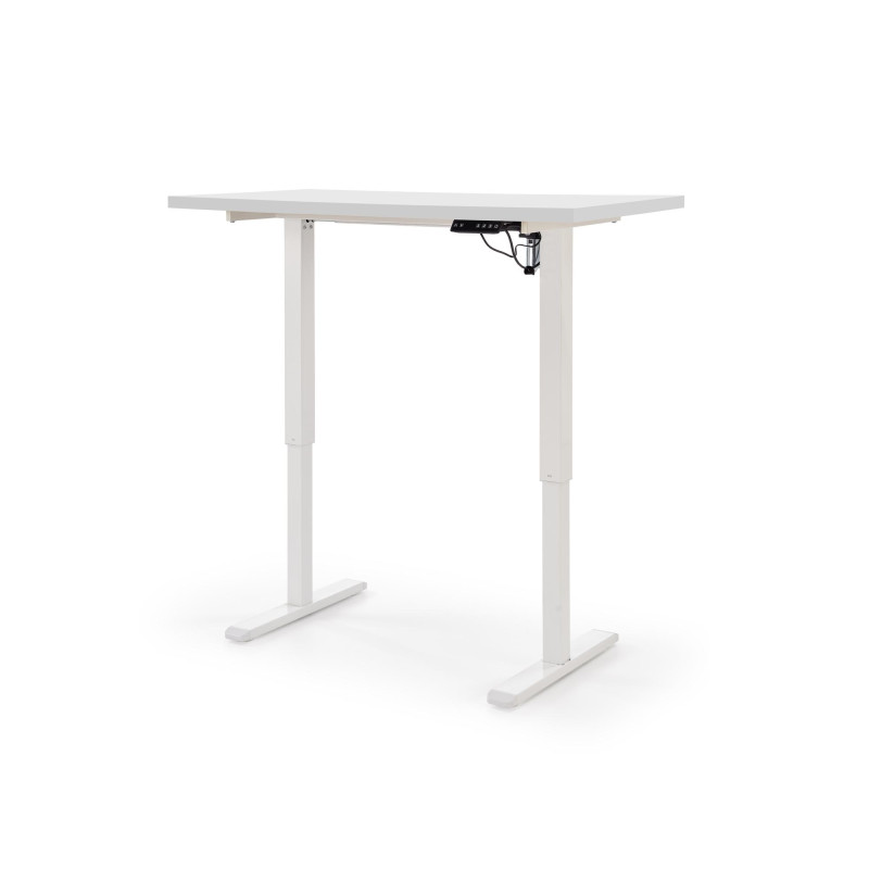 B54 biurko z funkcją regulacji wysokości, blat - biały, stelaż - biały (2p1szt)